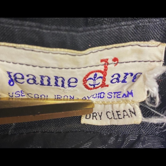 Vintage Jeanne Daro size small/extra small black crop top button down 3/4 sleeve - Picture 4 of 4